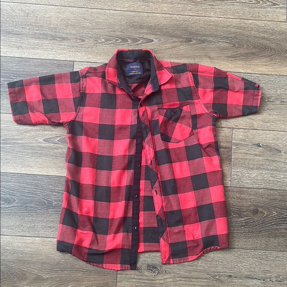 Red and Black Checkered Shirt